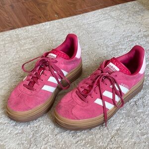 Adidas Women's Red Gazelle Sneakers size 10